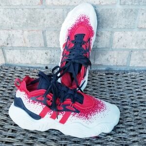 Adidas Trae Young 3 RED WHITE BLACK Basketball Sneakers (Men 8) Athletic Shoes